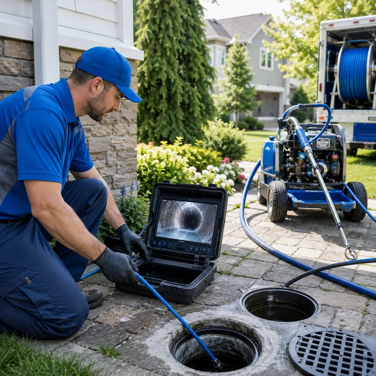 Outdoor drain cleaning professionals serving Monroe, CT